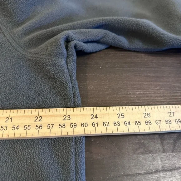 Eddie Bauer 1/4 Zip Long Sleeve Fleece Jacket Men’s Large Jade Green Gray - Picture 3 of 7